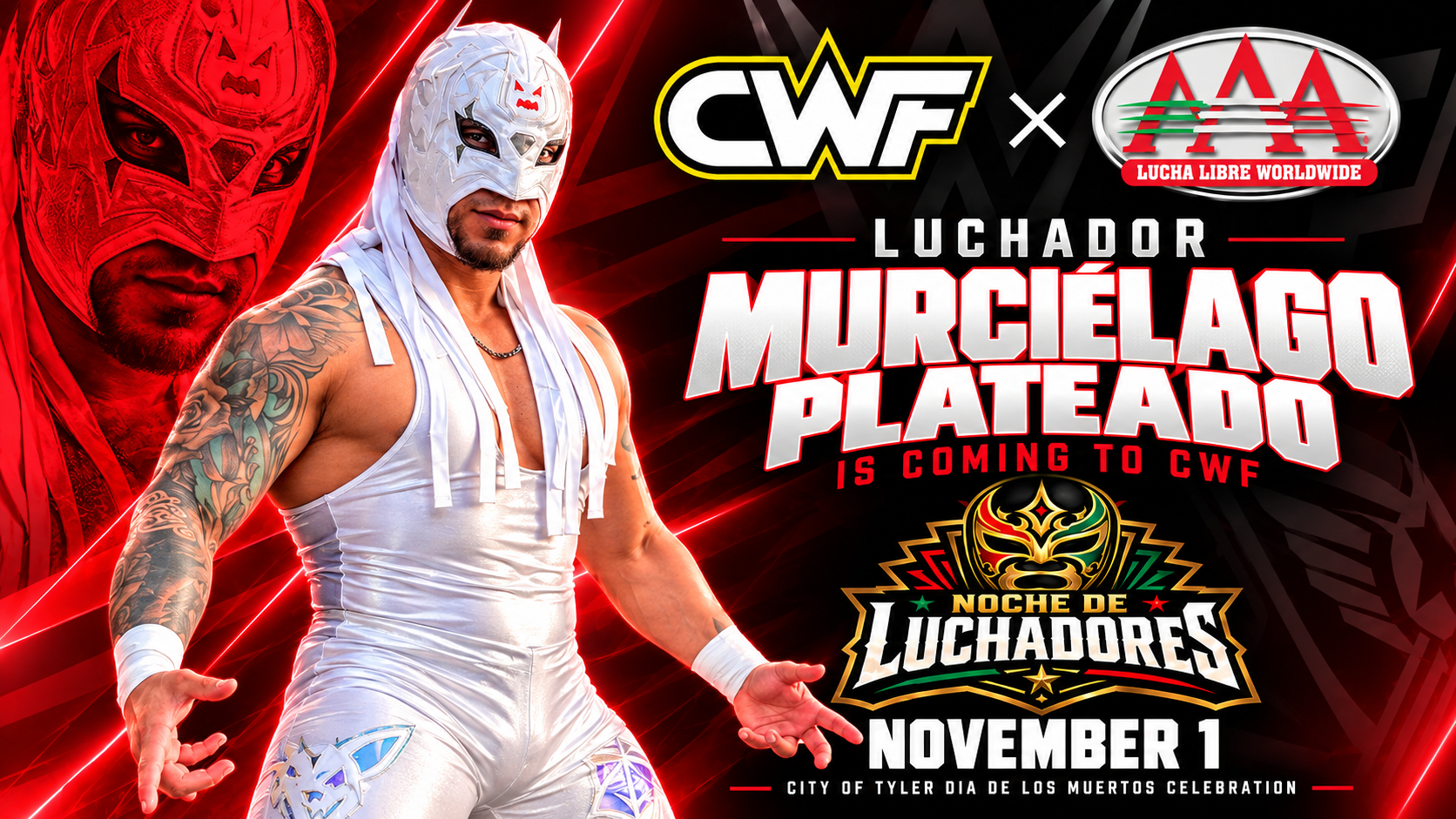 Murciélago Plateado Is Coming to The Fed for Noche De Luchadores